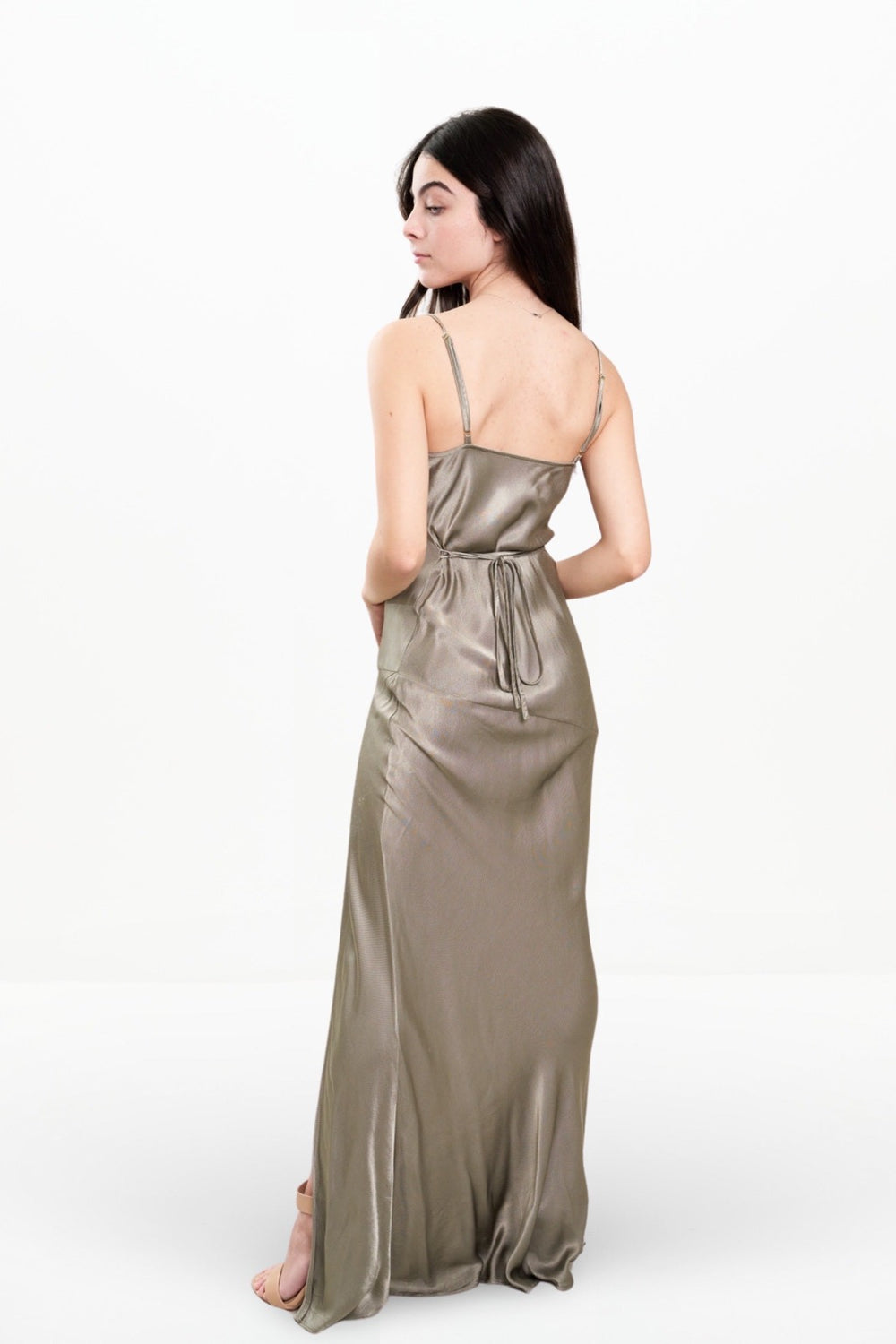 LA LUNE BIAS MAXI DRESS (SAGE)