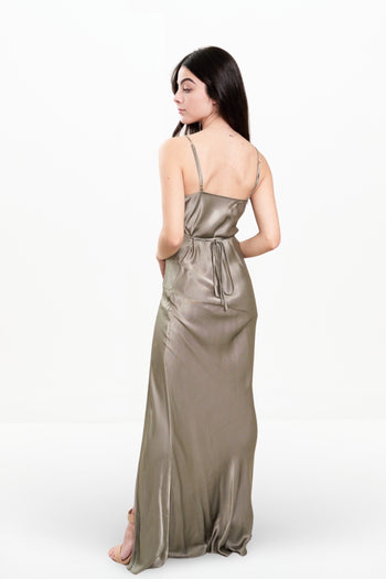 LA LUNE BIAS MAXI DRESS (SAGE)