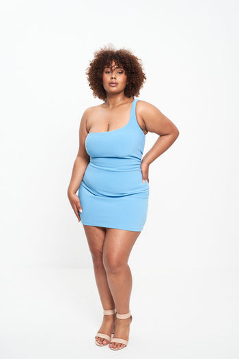 PALOMA MINI DRESS (AZURE)