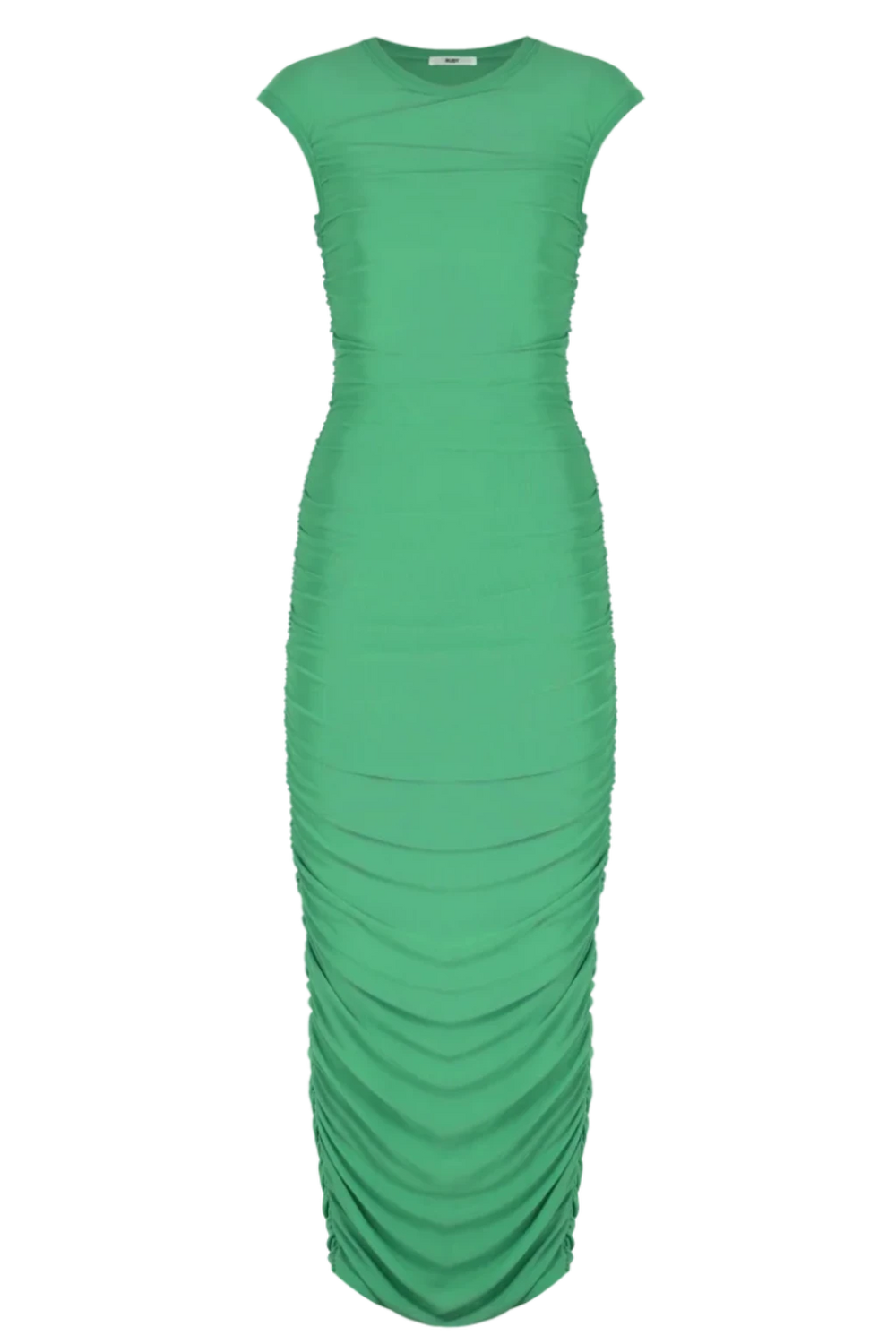 BOUNCE MESH TANK DRESS (GREEN)