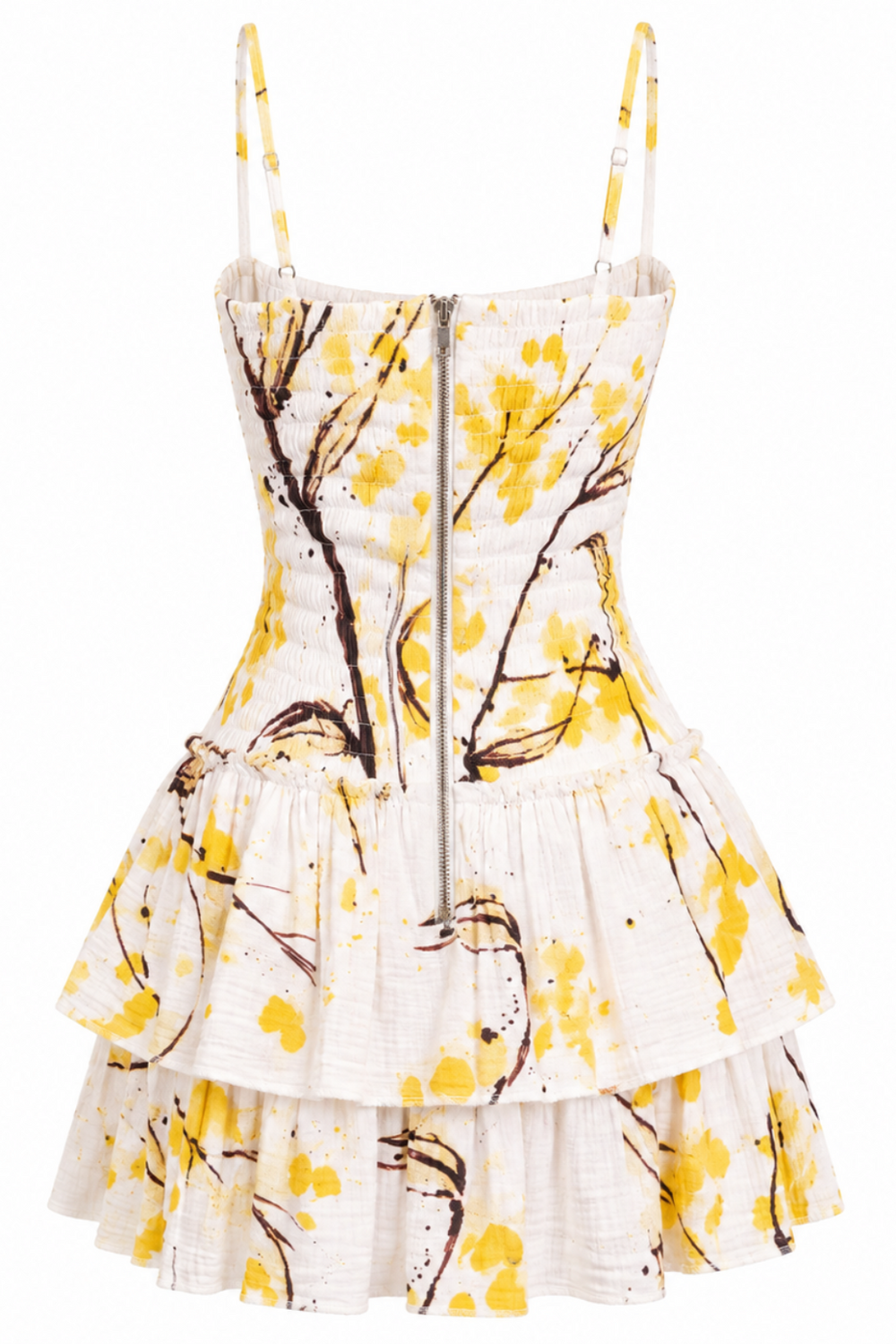 MIMOSA SHIRRED MINI DRESS
