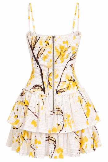 MIMOSA SHIRRED MINI DRESS