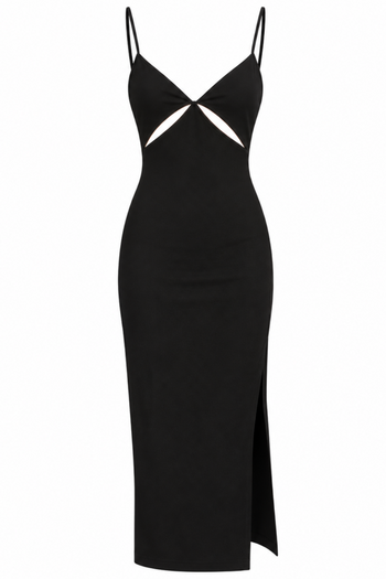EMERALD AVENUE MIDI DRESS (BLACK)