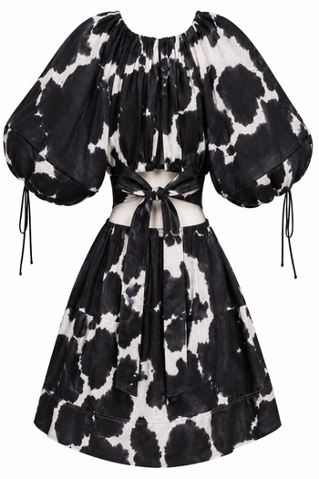 OXIDISED MINI DRESS