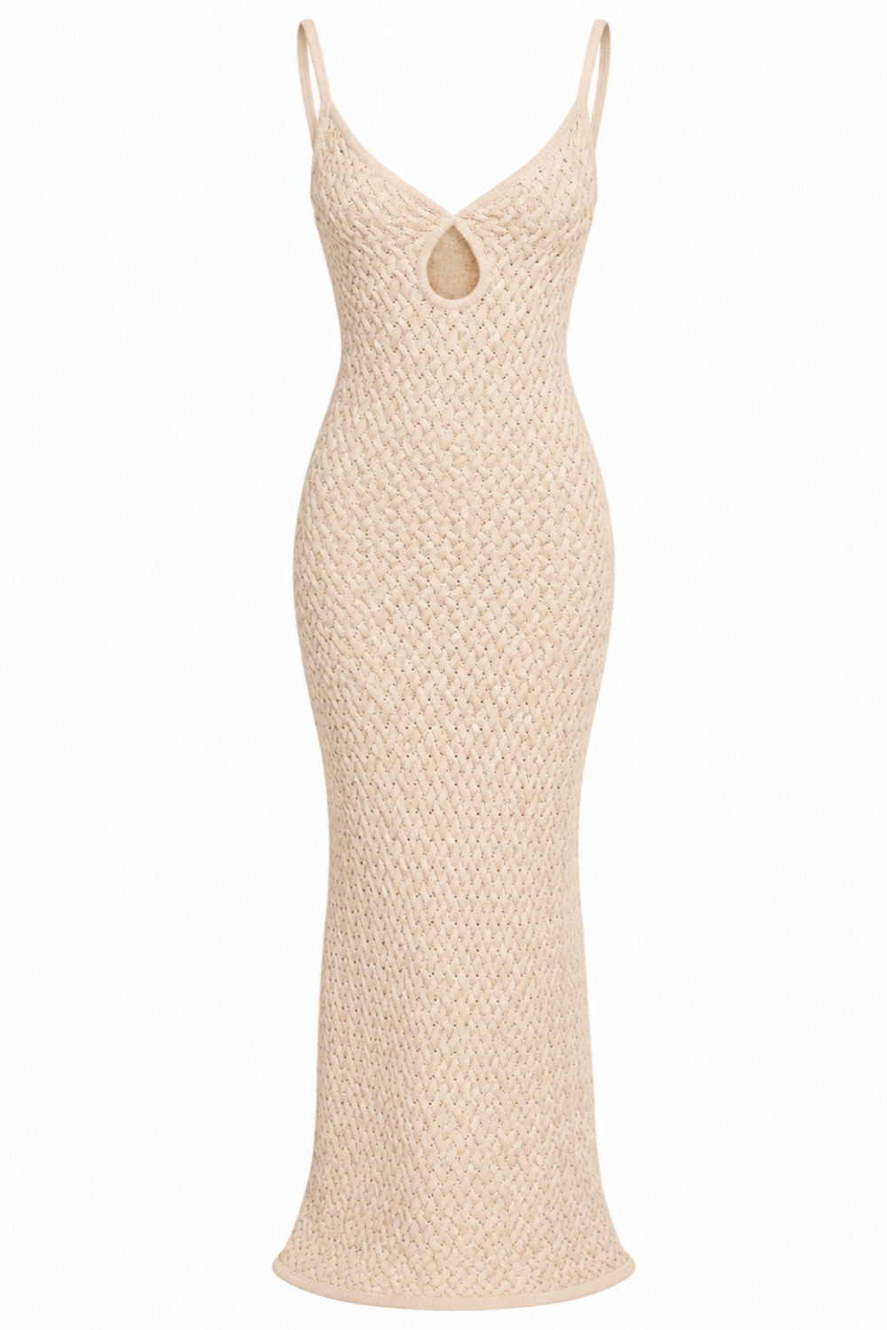 EFFIE KNIT KEY MAXI DRESS (SAND)