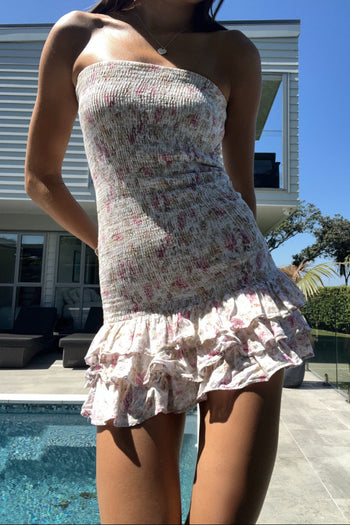 FLORENCE TUBE SHIRRING DRESS