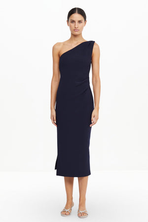 BE MINE ASYM MIDI DRESS