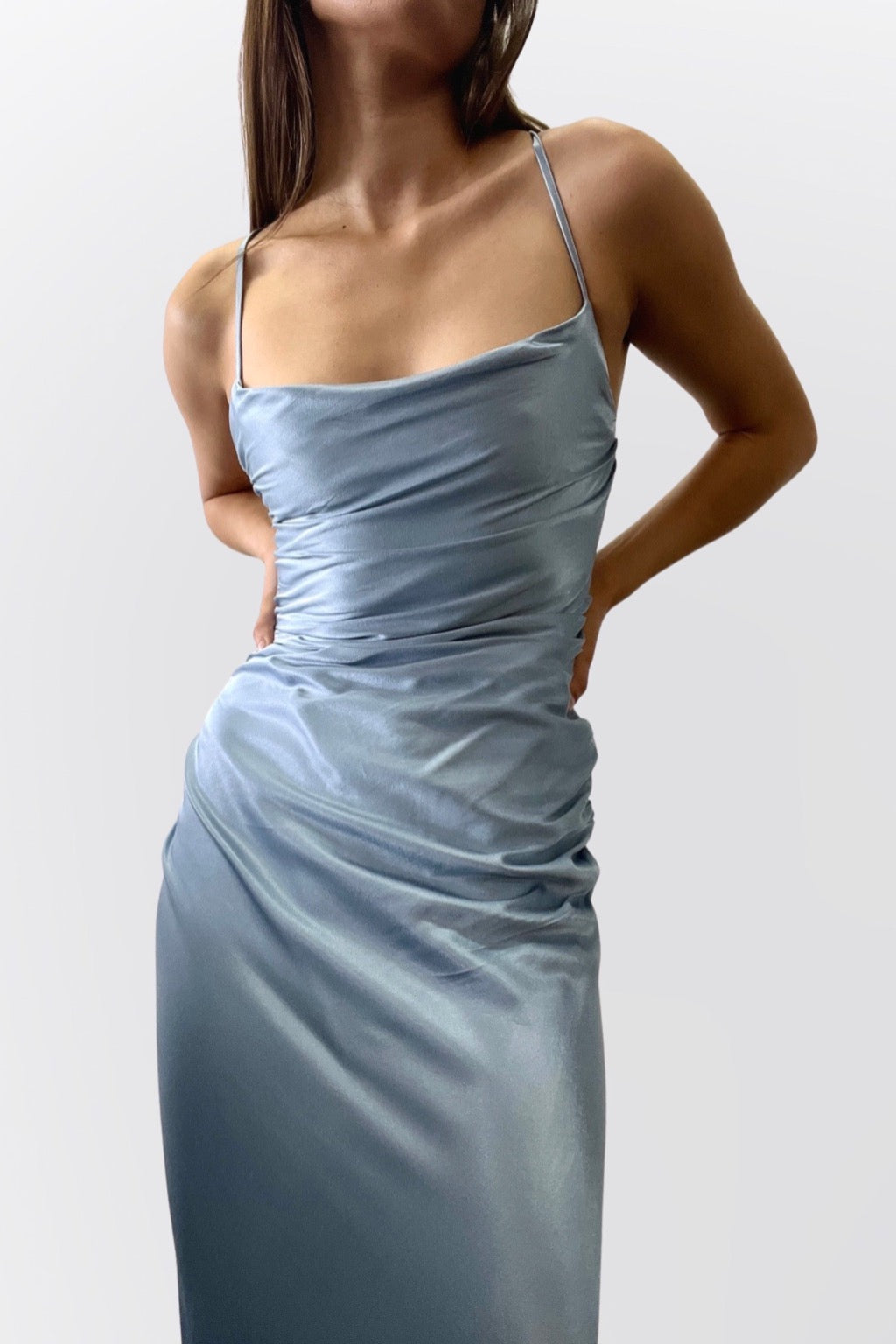 LA LUNE LACE BACK MAXI (POWDER BLUE) Thread Rentals LA LUNE LACE BACK MAXI (POWDER BLUE) Thread Rentals