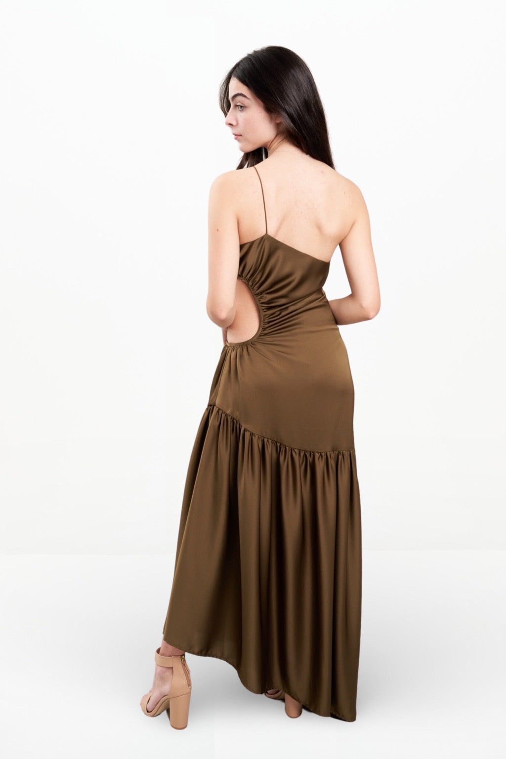 BETTINA CUT OUT DRESS (OLIVE)