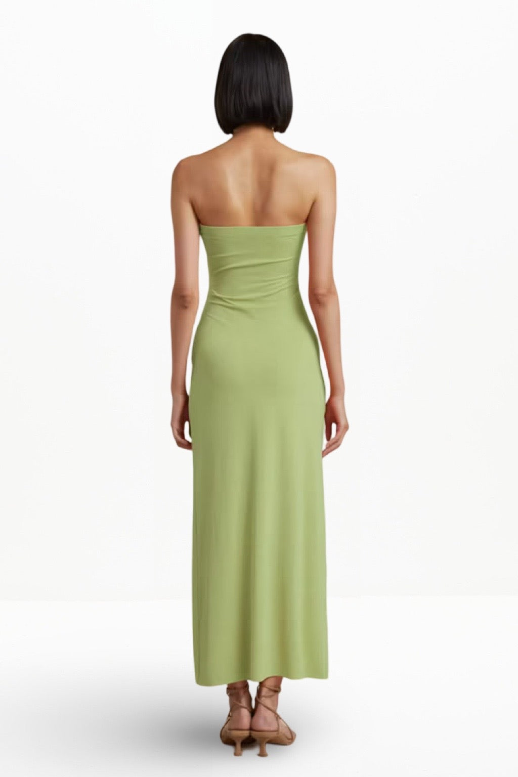 MYLA STRAPLESS DRESS (LIME)