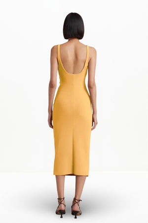 KARINA TUCK MIDI DRESS (MANGO)