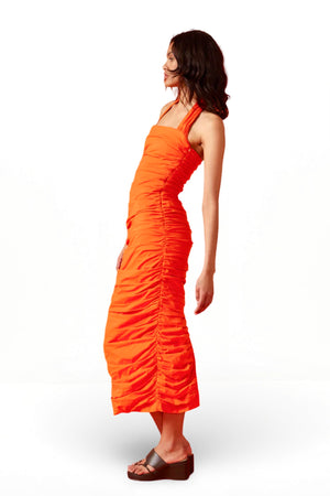 ARIEL HALTER DRESS (APEROL)