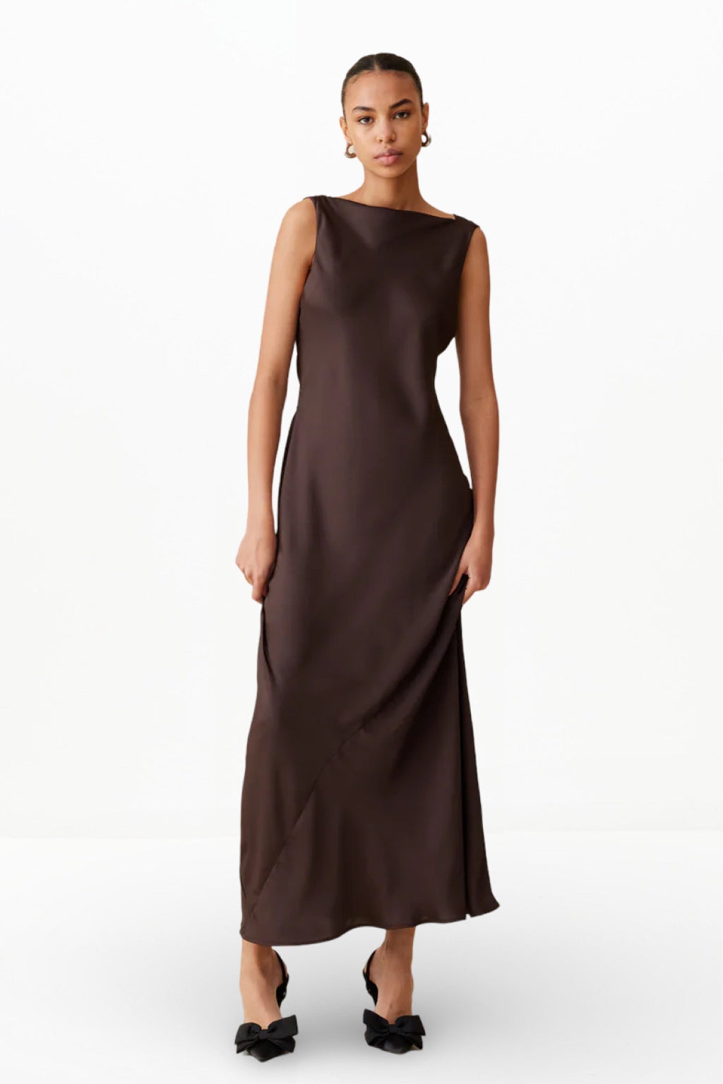 FIREBIRD COWL GOWN (ESPRESSO)