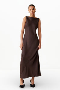 FIREBIRD COWL GOWN (ESPRESSO)