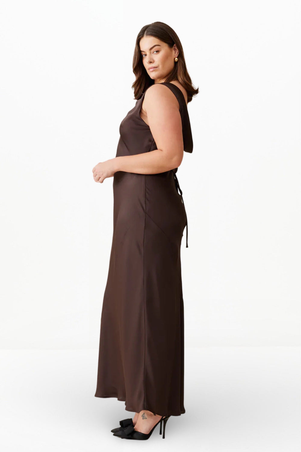 FIREBIRD COWL GOWN (ESPRESSO)