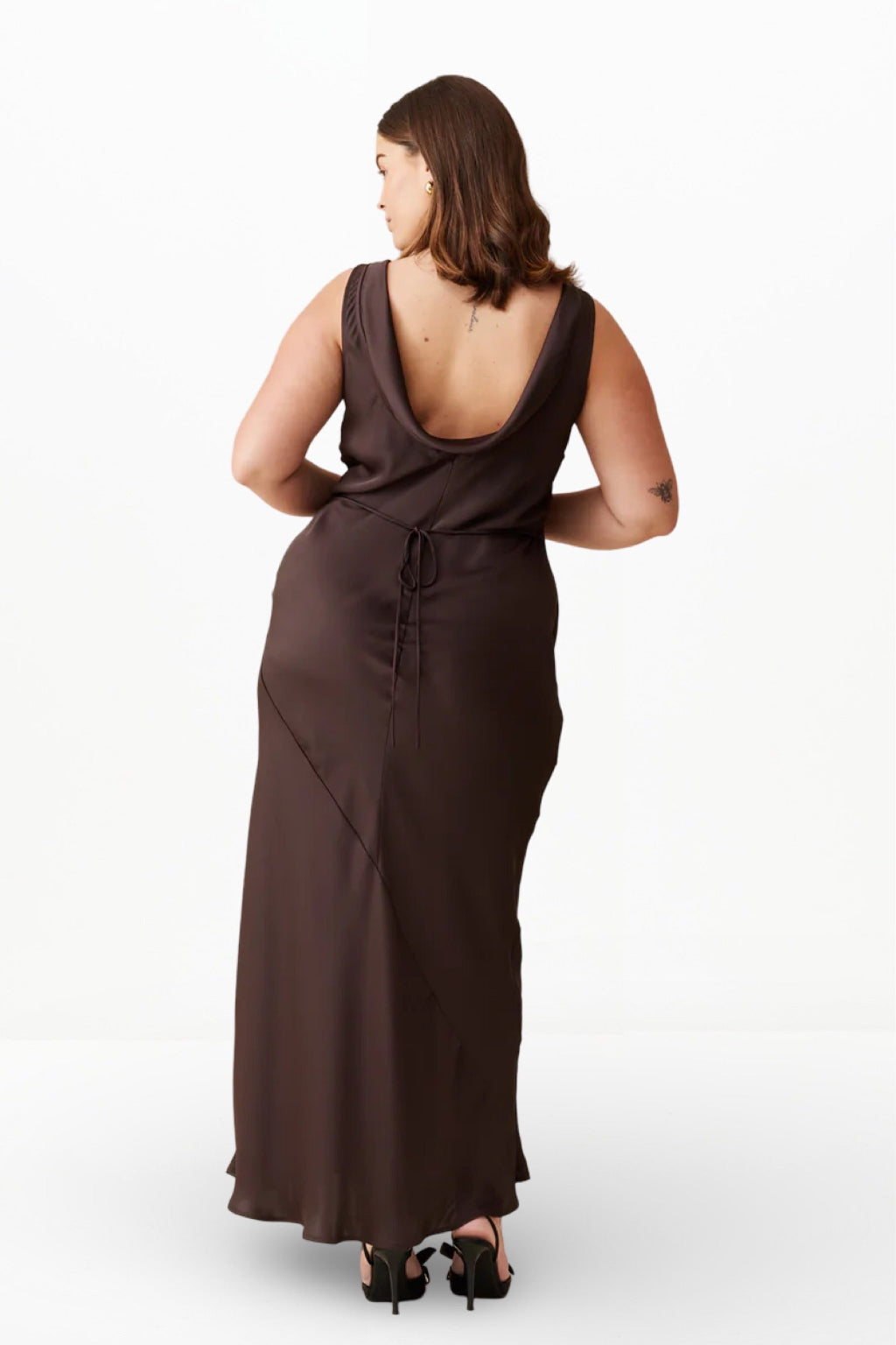 FIREBIRD COWL GOWN (ESPRESSO)