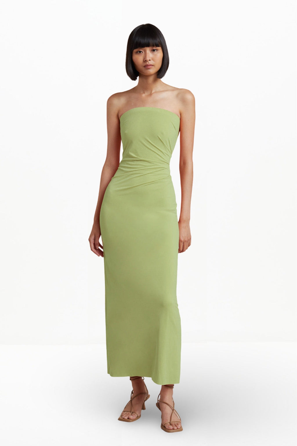 MYLA STRAPLESS DRESS (LIME)