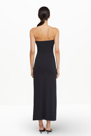 MYLA STRAPLESS DRESS (BLACK)