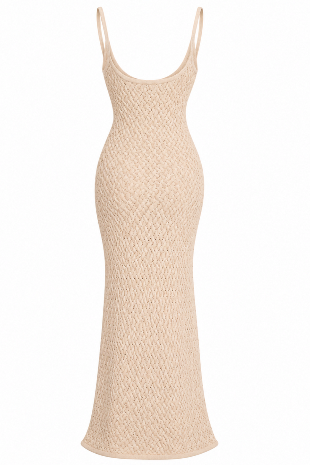 EFFIE KNIT KEY MAXI DRESS (SAND)