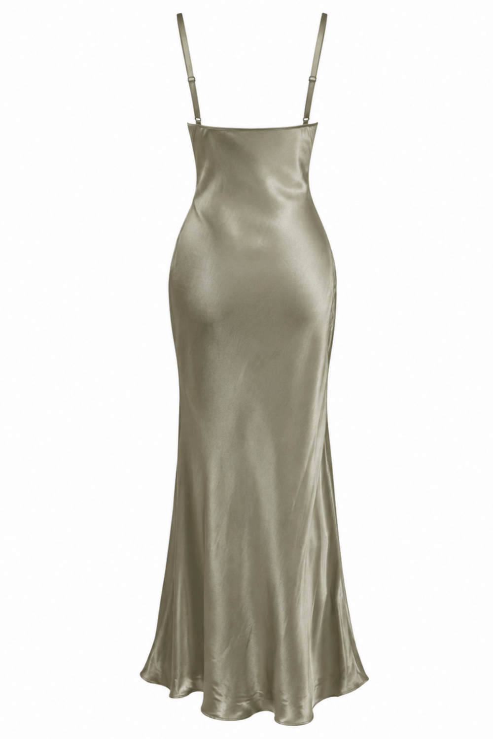 LA LUNE BIAS SLIP DRESS (SAGE)