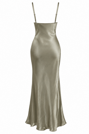 LA LUNE BIAS SLIP DRESS (SAGE)
