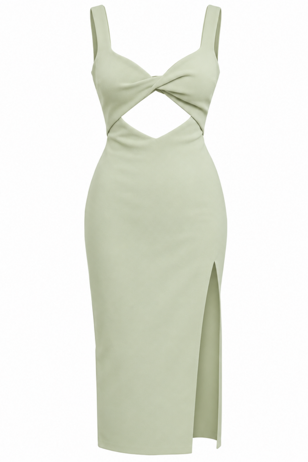 JOELLE MIDI DRESS (AVOCADO)