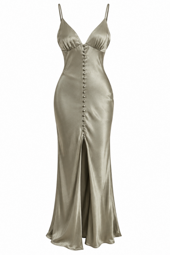 LA LUNE BIAS SLIP DRESS (SAGE)