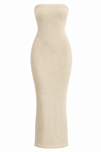 CORA STRAPLESS MAXI (CUSTARD)