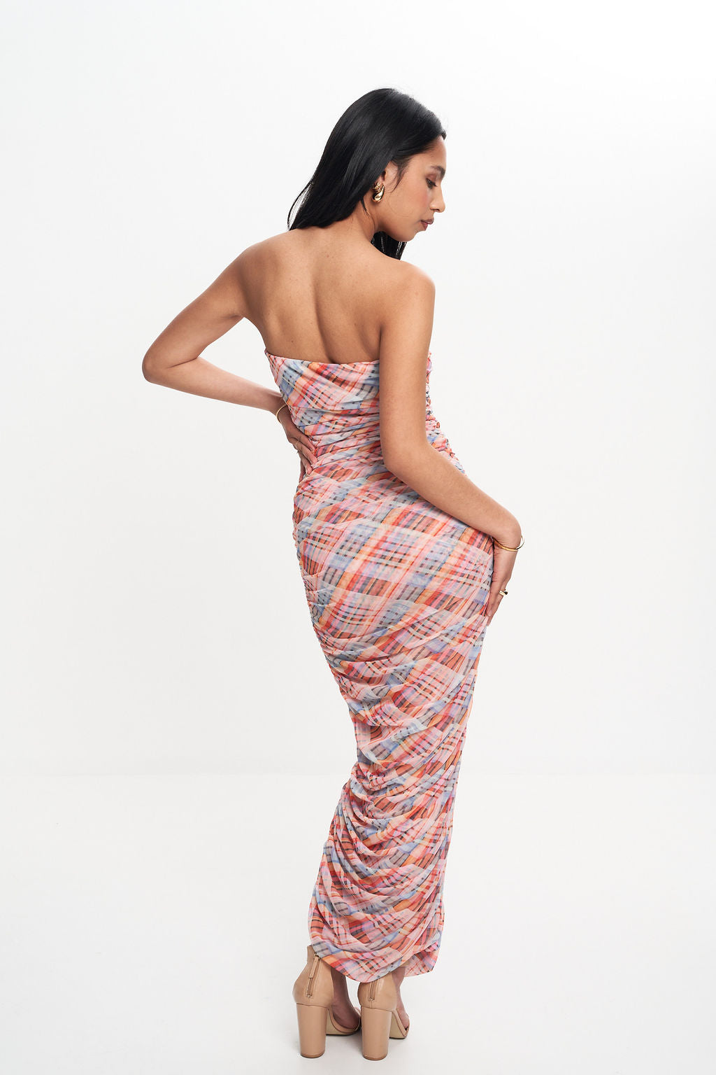 CHERRY MESH TUBE DRESS