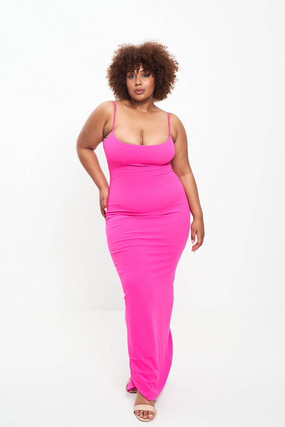 Bailey Gown Hot Pink – Borrowed Style