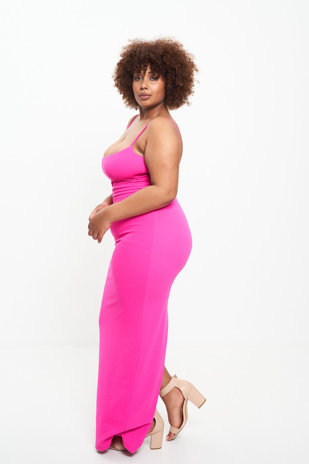 BAILEY GOWN (NEON PINK)