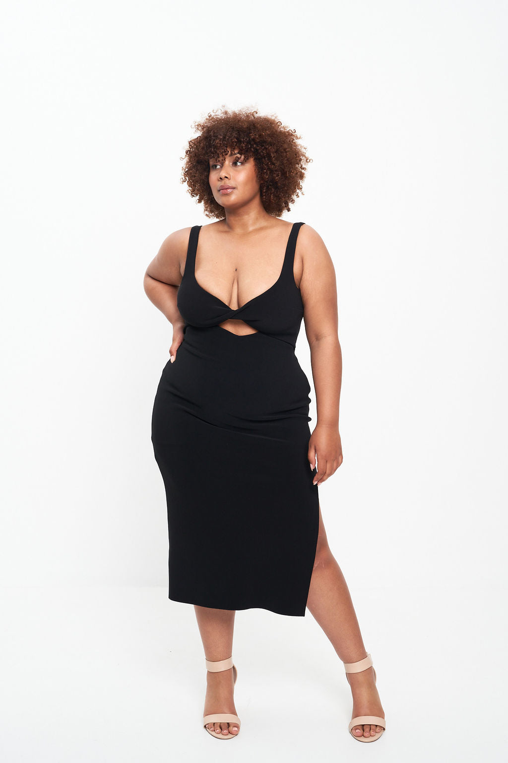 JOELLE MIDI DRESS (BLACK)