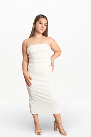 NOA MIDI DRESS (IVORY)