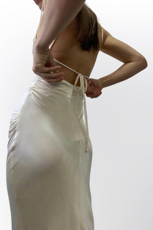 LA LUNE LACE BACK MAXI (CREAM) Thread Rentals LA LUNE LACE BACK MAXI (CREAM) Thread Rentals