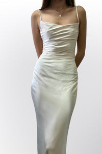 LA LUNE LACE BACK MAXI (CREAM)