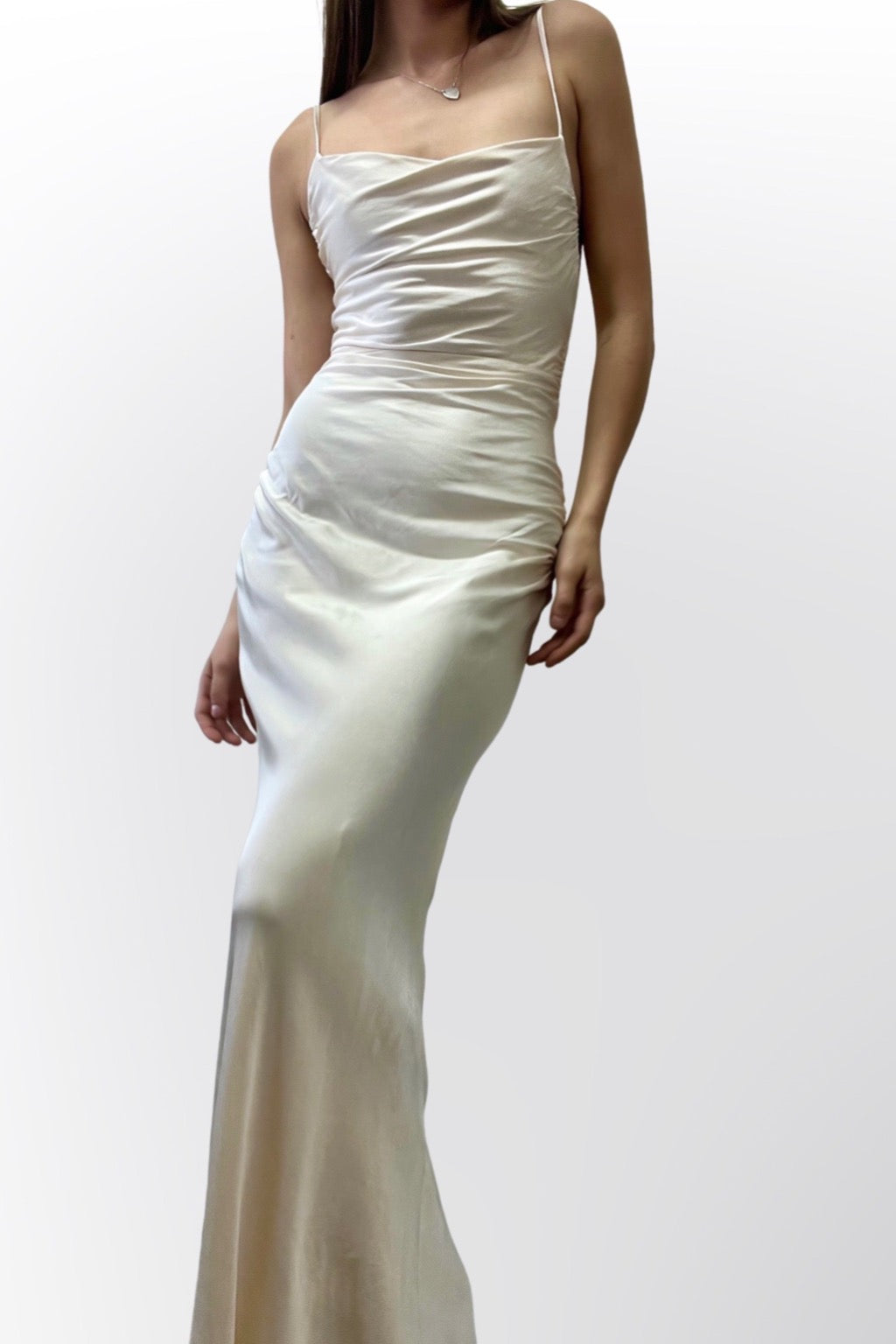 LA LUNE LACE BACK MAXI (CREAM)