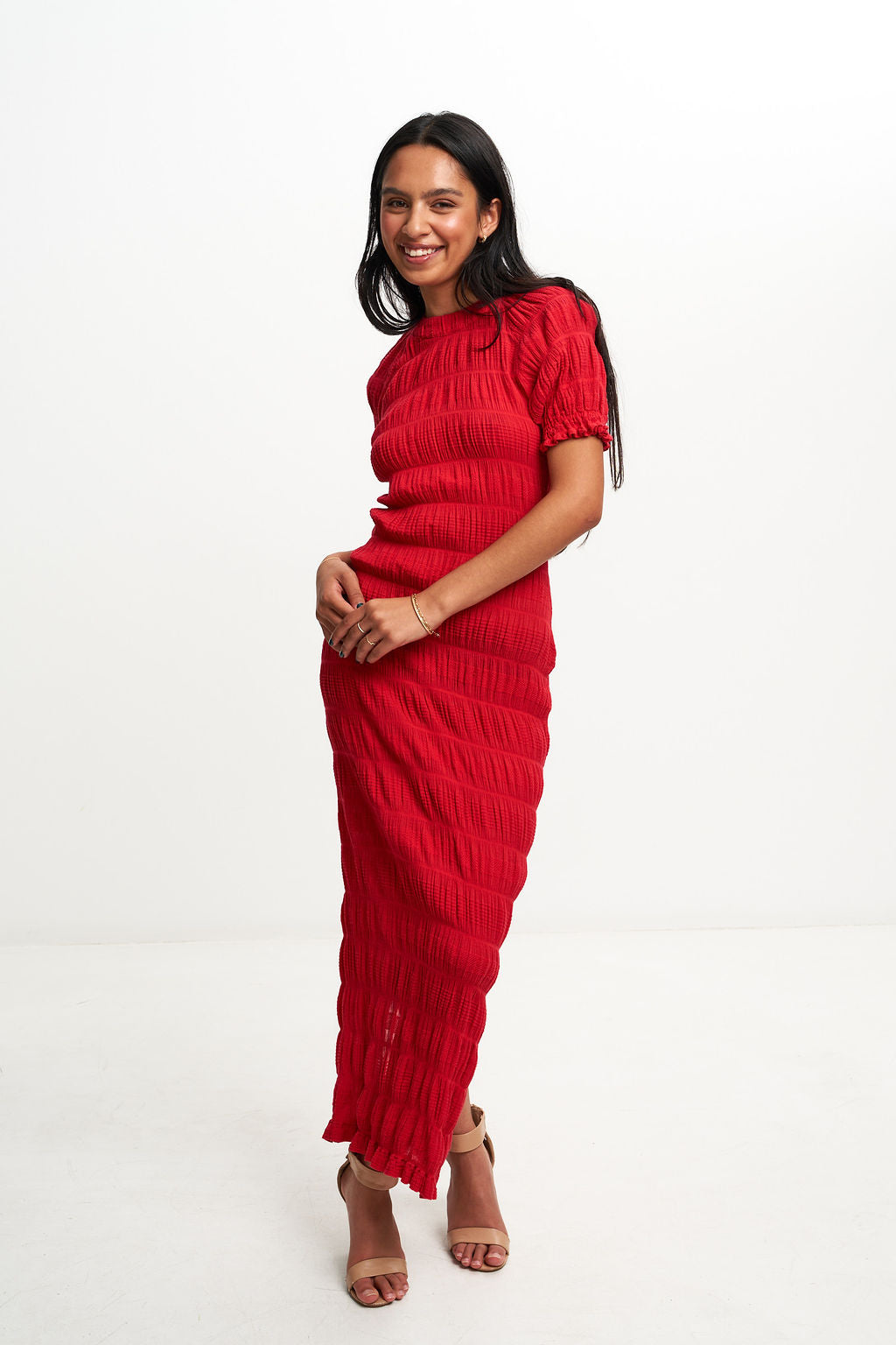 MIRELLA T-SHIRT DRESS (RED)