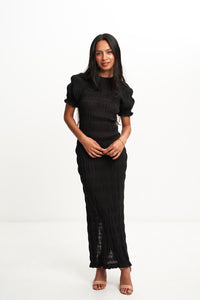 MIRELLA T-SHIRT DRESS (BLACK)