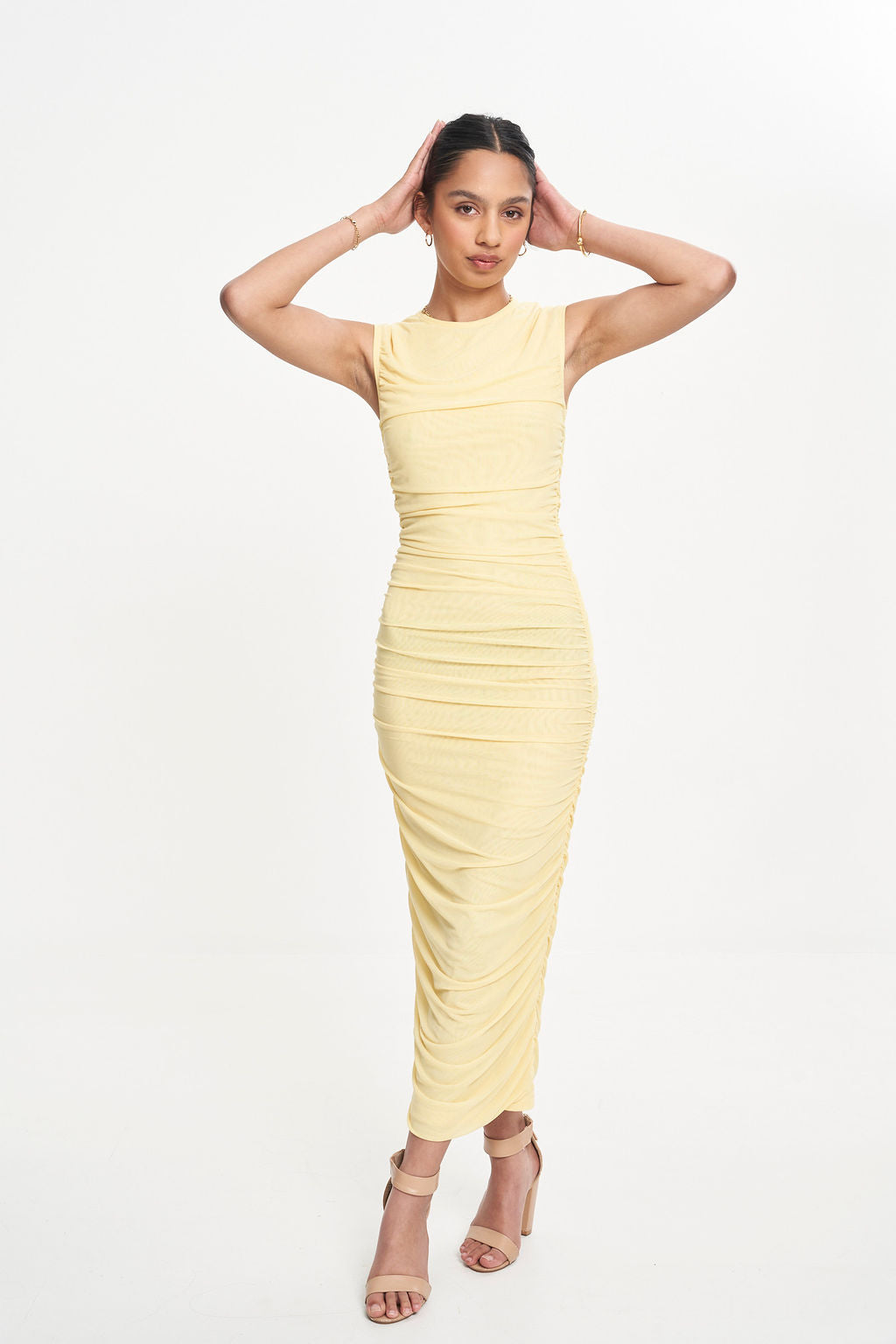 BOUNCE MESH TANK DRESS (SUN)