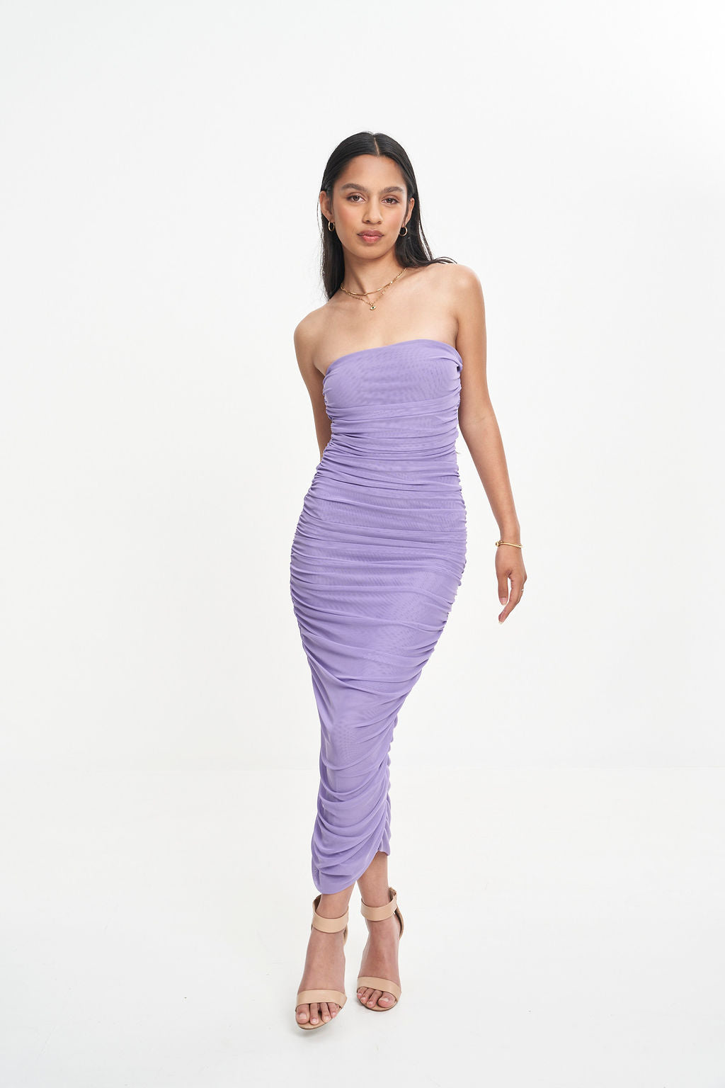 GINNI MESH TUBE DRESS (WISTERIA)