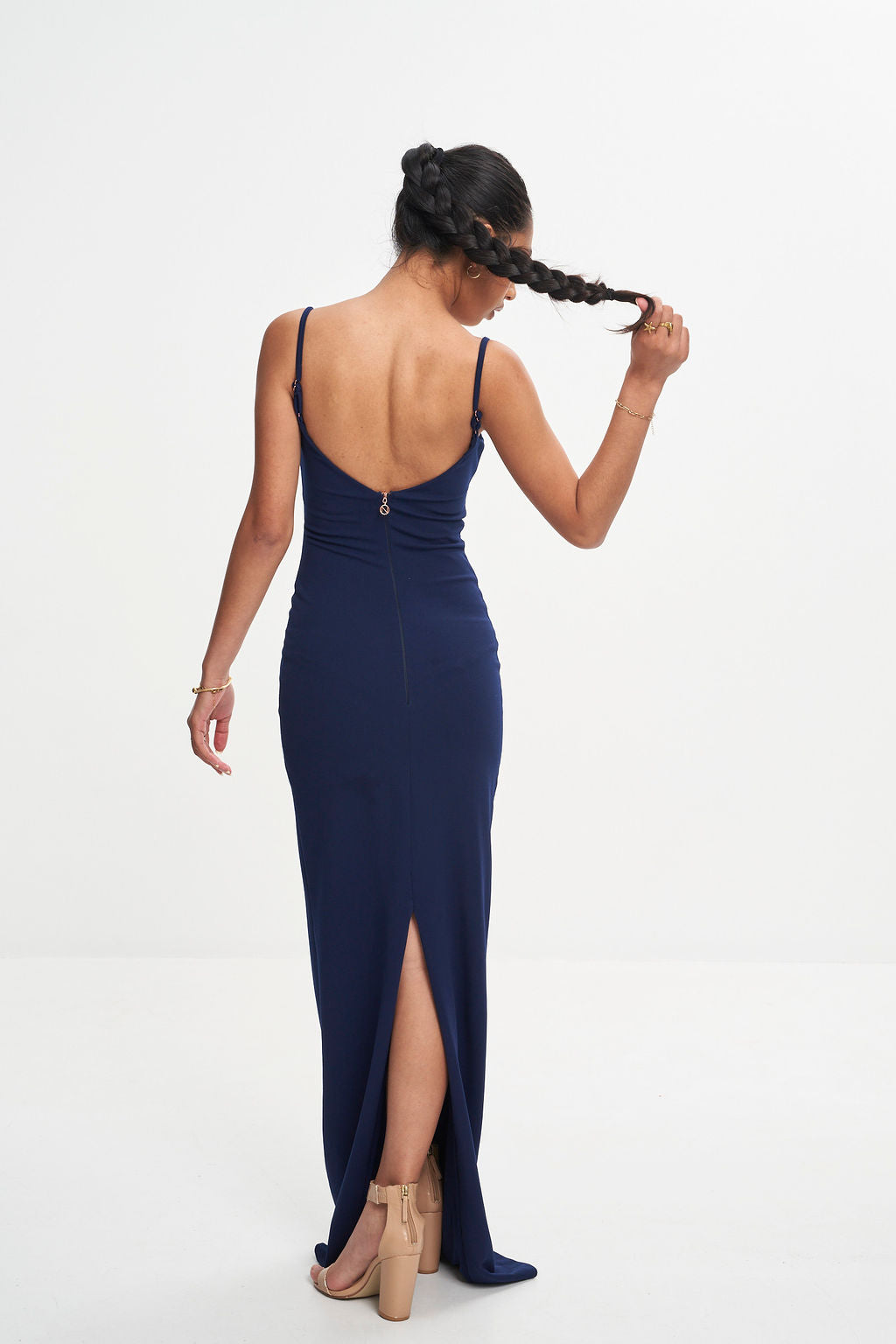 Halter Neck Sequin Maxi Dress – Fern & Moon