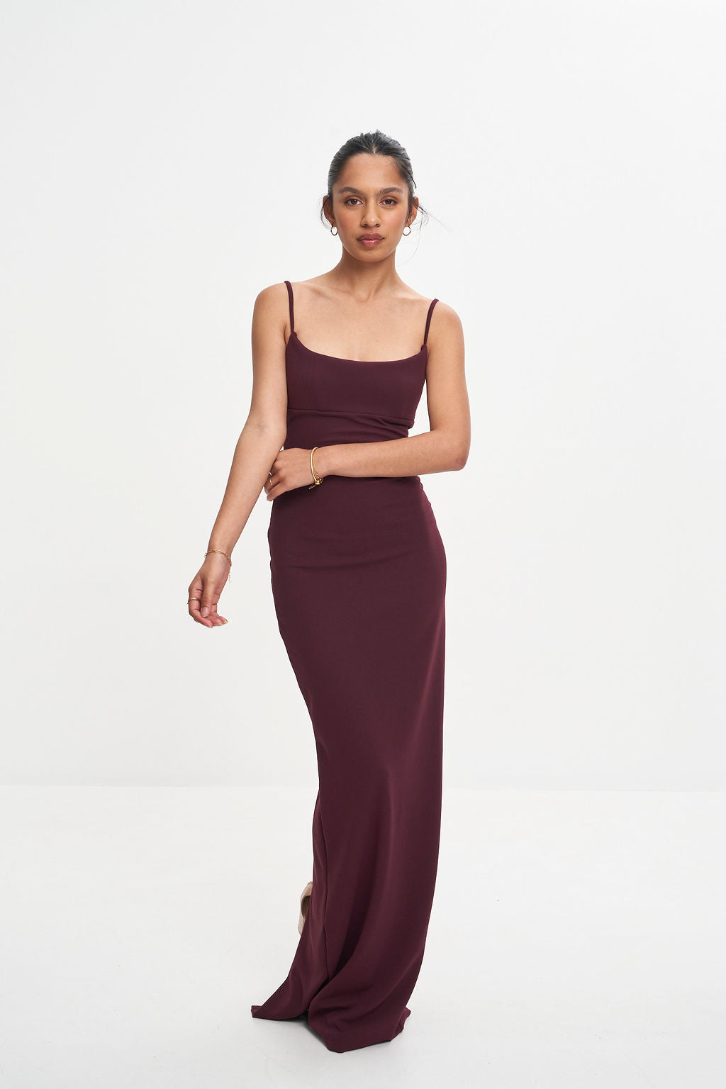 nookie burgundy dress Demi Gown Wine / XS