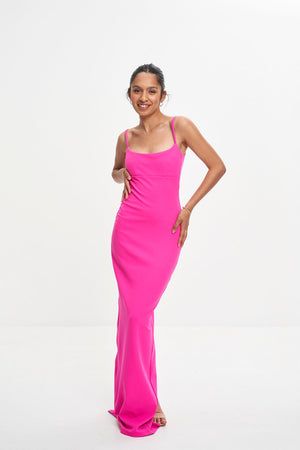 BAILEY GOWN (NEON PINK)